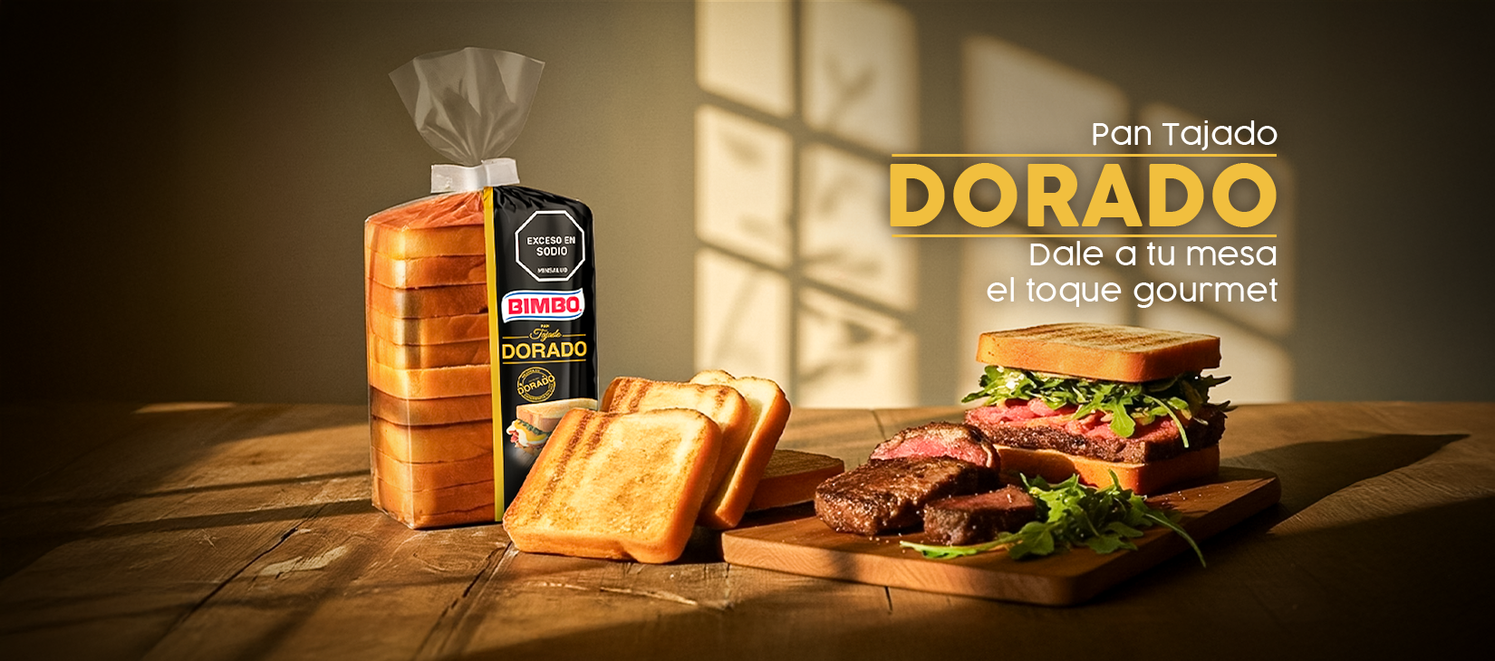 NUEVO BIMBO® Pan Tajado Dorado