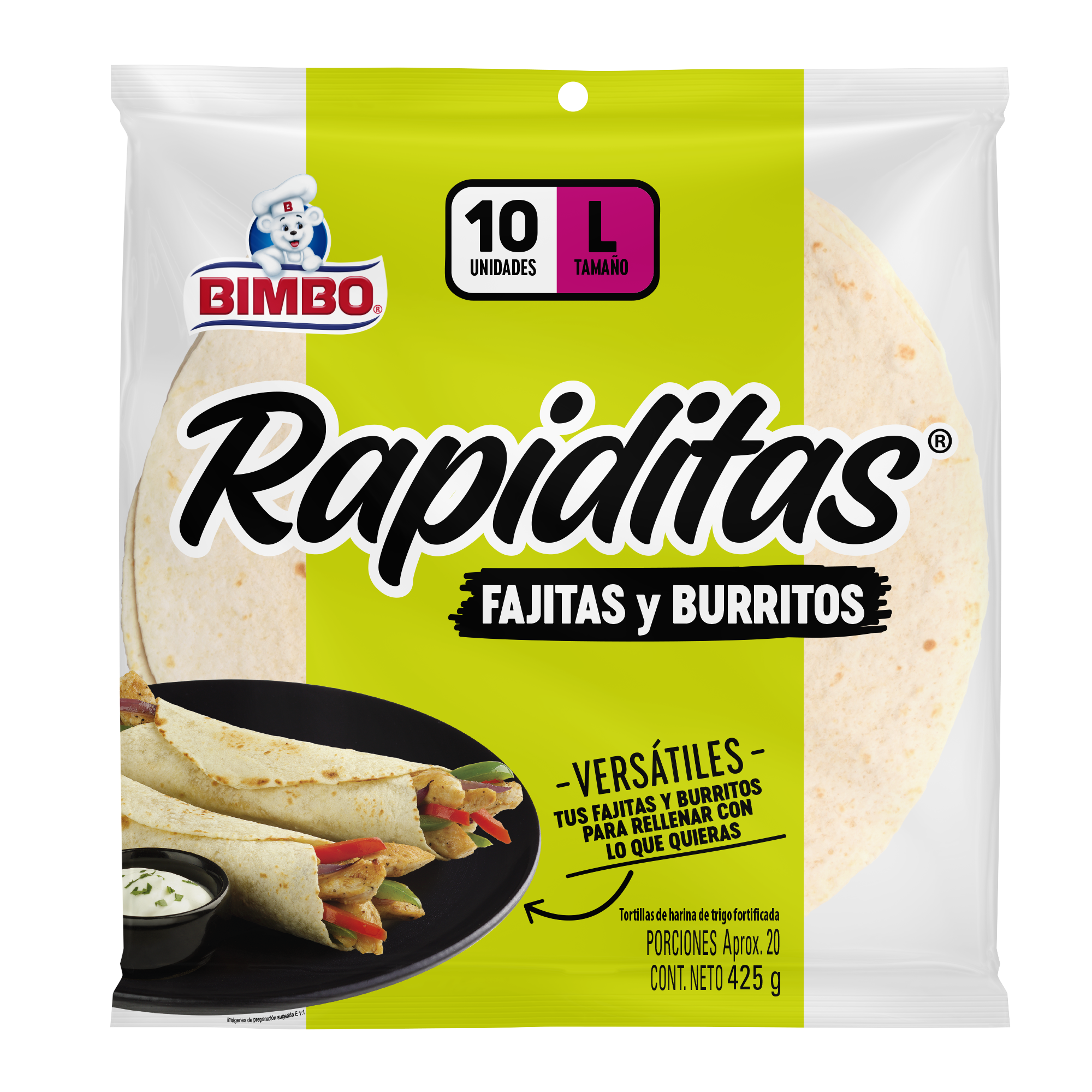 Rapiditas® Fajitas y Burritos